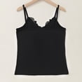 thumbnail image 2 of ZIXKCGDSE Built in Bra Tank Tops for Women Lace V Neck Slim Fit Cotton Sleeveless Shirts Size XL, 2 of 3