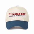 thumbnail image 3 of LIIPEE Unisex Baseball Cap Casual Fashion Letter Embroidered Classic Fit Hat With Wide Brim Outdoor Vacation Comfortable Breathable Daily Versatile Adjustable Sun Hat,BU3,One Size, 3 of 3