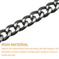 thumbnail image 4 of Uxcell Iron Flat Chain Strap, 16" 2Pack Handbag Chains Purse Straps DIY Replacement, Black, 4 of 6