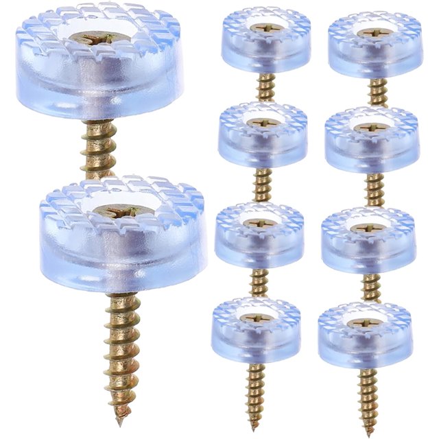 20 piezas de patas de muebles antideslizantes para tabla de cortar, patas de muebles atornillables, patas de silla de metal atornilladas