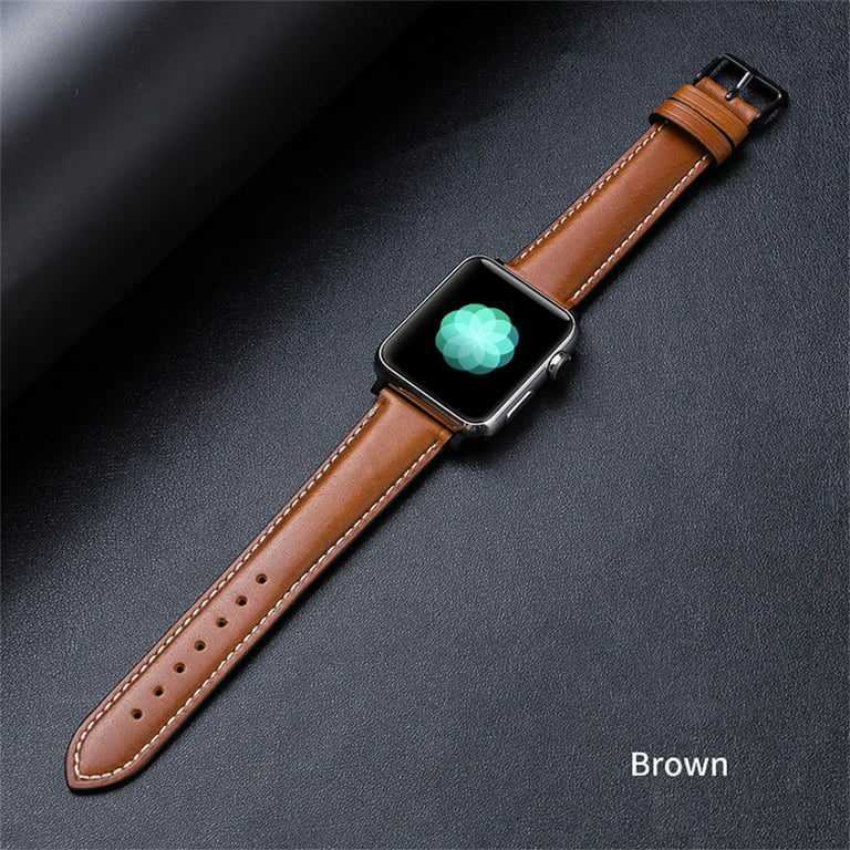 Leather Strap for Apple Watch Band 45mm 44mm 42mm 41mm 40mm 38mm