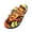Orange, variant on Camo Canvas Flip Flops for Women Summer Platform Sandals Comfortable Memory Foam Slip on Slippers Casual Beach Shoes Green Size 7.5