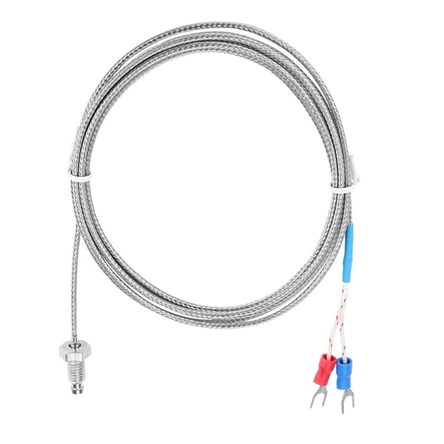 Fil Thermocouple M6 Vis Filetage Fin Type K Capteur de Température Fil 0-400 Degrés Celsius 2 m