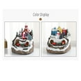 thumbnail image 4 of Houses Sets Rotating Display Figurines LED Musical Christmas Holiday Decoration, 4 of 5