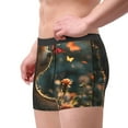 thumbnail image 2 of Hirioo Sunshine Butterfly Flower Bear for Men's Boxer Briefs Men Cotton Underwear Boxer Briefs Panties-Medium, 2 of 5