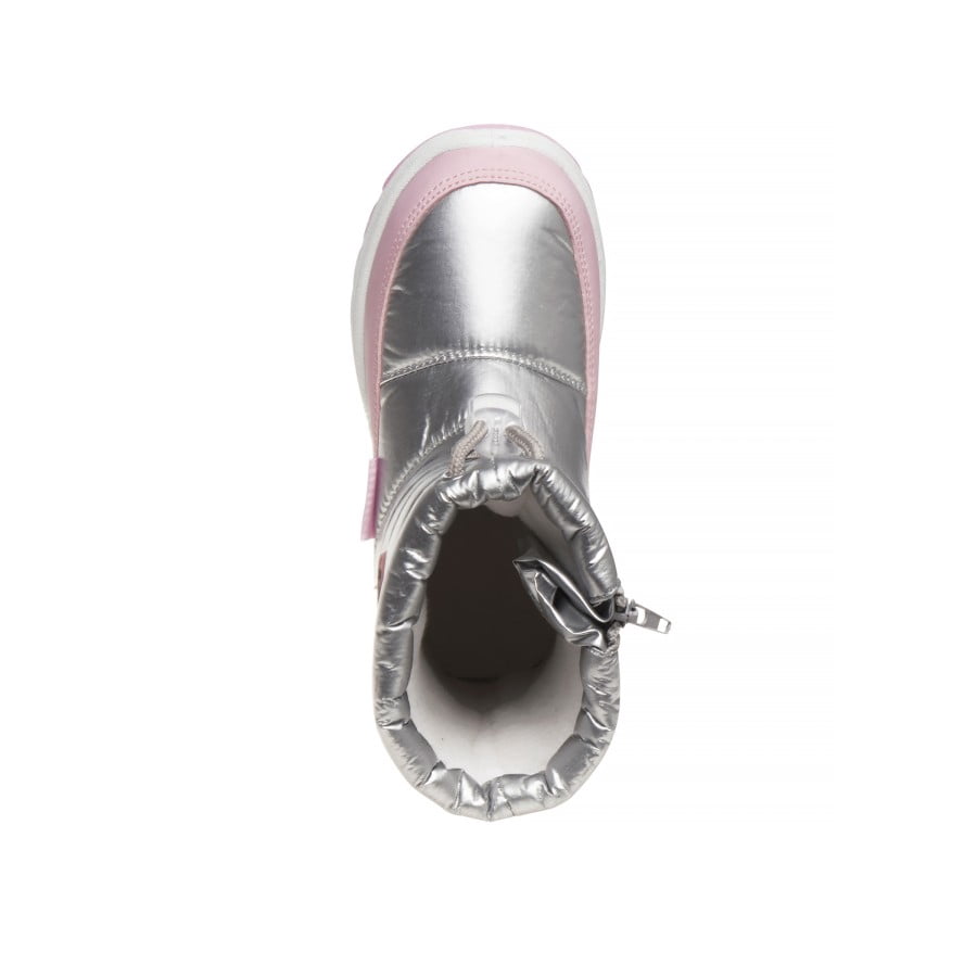 Beverly Hills Polo Club Little Kids Girls Snow Boots, Silver Pink, 13