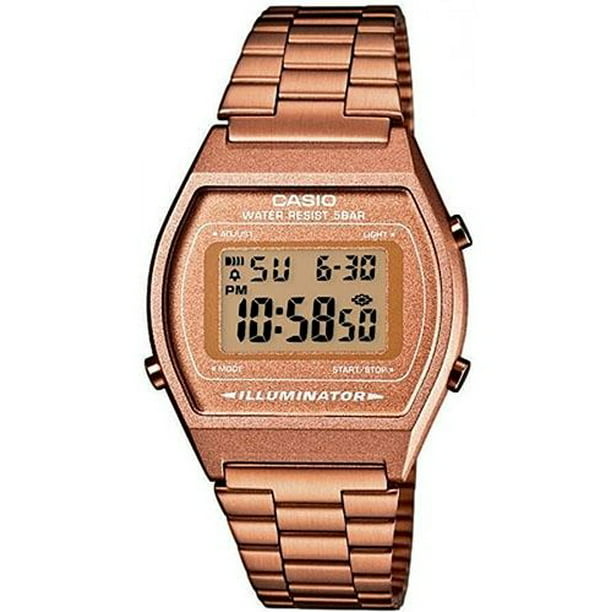Plaatsen mouw roterend Casio Women's Core Rose Gold Stainless-Steel Quartz Fashion Watch B640WC-5A  - Walmart.com