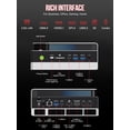 thumbnail image 3 of GMKtec AI Mini PC AMD Ryzen Al Max+ 395 (up to 5.1GHz) Mini Gaming Computers, 96GB LPDDR5X 8000MHz (8GB*8) 1TB PCIe 4.0 SSD, Quad Screen 8K Display, WiFi 7 & USB4, EVO-X2, 3 of 10