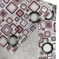 thumbnail image 5 of Ambesonne Geometric Grommet Curtain, Abstract Square Shape, 50" x 54", Brown Purple Grey, 5 of 6
