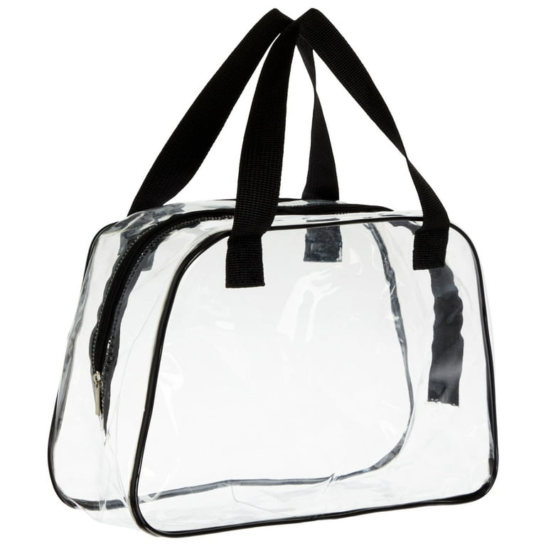 Custom Arete Vinyl Stadium Compliant Tote Bags with Zipper