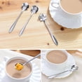thumbnail image 2 of LABSERRON 1Pack Elegant Gloss Flower Shaped Tea Spoons Silver Stainless Steel For Household Diy Drinking, 2 of 8