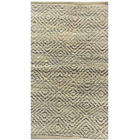 2 x 5 ft. Diamonds Area Rug - Gray & White