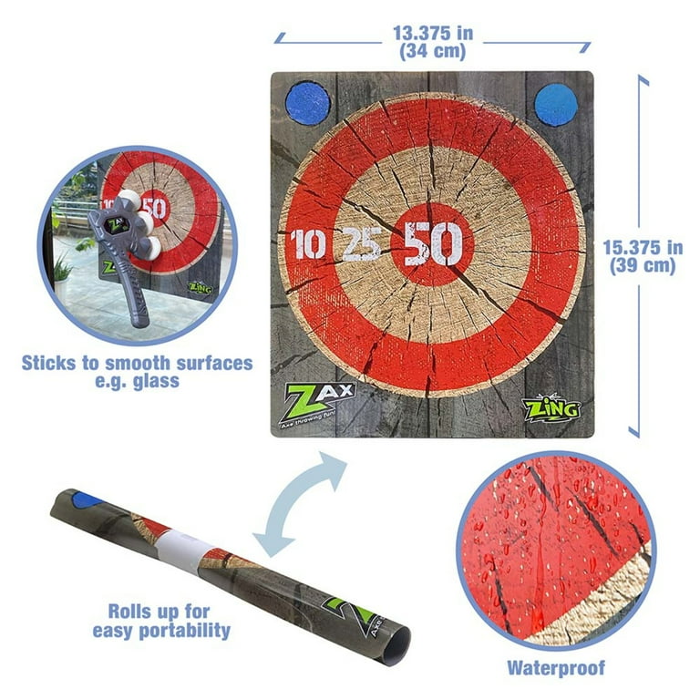 Zax 2 Pack with Target - Soft Foam Throwing Axes - Walmart.com