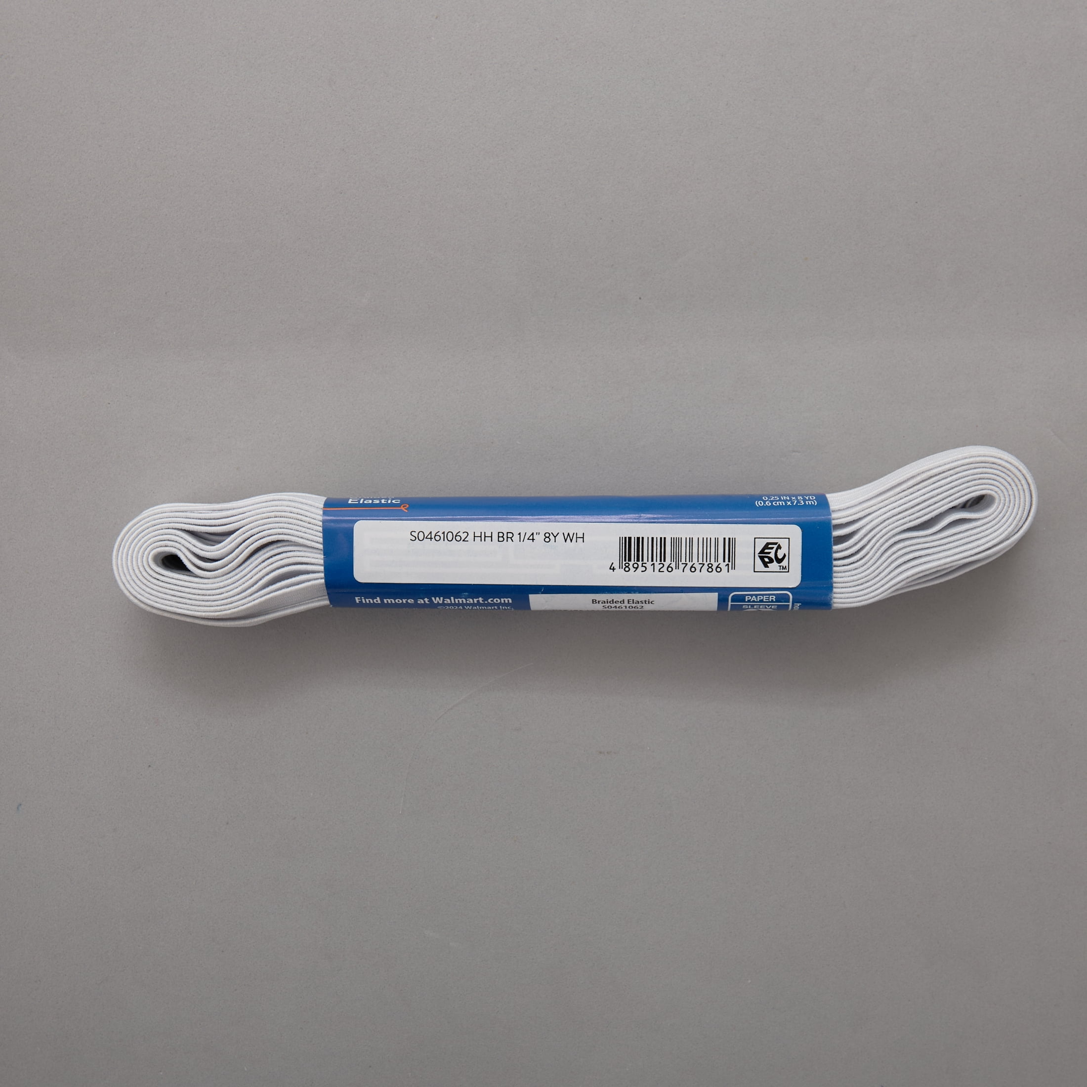 Hello Hobby 1/4 Inch White Sewing & Craft Elastic, 8-Yard