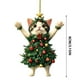 thumbnail image 3 of Seyotauo Cute Pet Pattern Acrylic Christmas Ornaments 3.15x3.15 Inch Double-Sided Pattern, Easy to Hang Christmas Tree Decorations Indoor, Festive Holiday Christmas Decor Gifts for Family Colleagues, 3 of 9