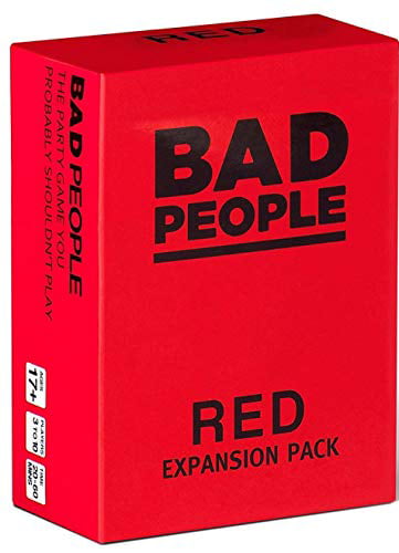 RED Expansion Pack - The Party Game BAD PEOPLE 100 NEW Question Cards 