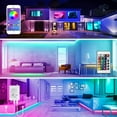 thumbnail image 2 of Led Lights Strip For Bedroom, Led Lights 16.4Ft/5M Smart Rgb Led Strip Lights With Bluetooth And Remote Controller Led Light Strips Sync To Music, 2 of 7