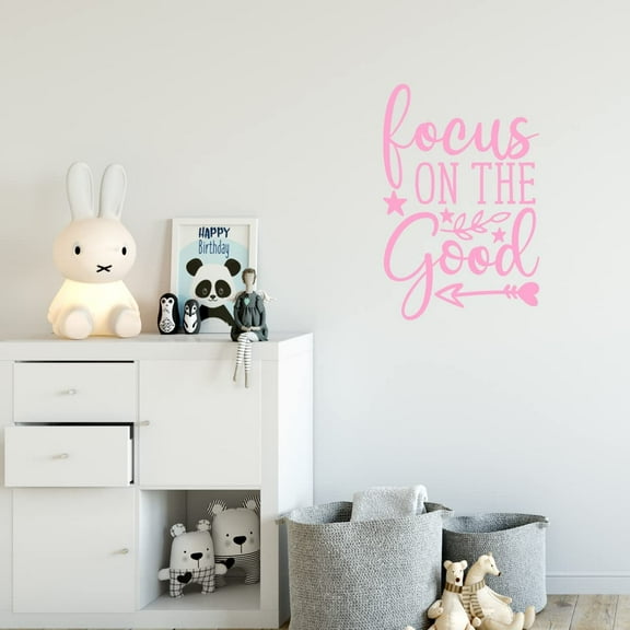 VWAQ Focus On The Good Motivational Wall Decal Inspirational Home Decor
