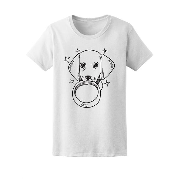 Cute Dog Feed Me T-Shirt Women -Image by Shutterstock, Female x-Large