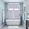 thumbnail image 3 of Blue Yellow Pink Kitchen Curtains Sets for Windows 36 Inch Length, Modern Abstract Art Watercolor Rod Pocket Window Treatments Tier Curtains and Valances Set for Bedroom/Bathroom, 3 of 8