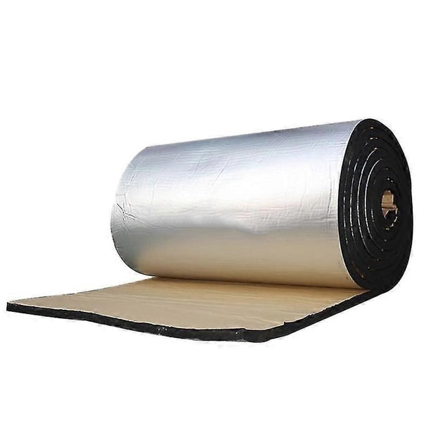 Alfombrilla aislante térmica y acústica para cortafuegos de coche y camión de 10 mm, lana aislante del ruido, almohadilla aislante térmica y acústica para coche, 50 x 200 cm.