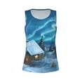 thumbnail image 6 of Sigee Mountain Cottage In Snow for Women's Workout Tank Top,Running Tank Tops,Sleeveless Gym Clothes, 6 of 8