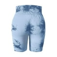 thumbnail image 6 of IWRICH Women's High Waist Workout Biker Shorts Gym Printed Seamless Cycling Scrunch Yoga Shorts Orange M, 6 of 7