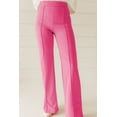 thumbnail image 5 of Redhotype Flirty Pink Flares - High Waist, Curvy Fit, Fashionista Solid!, 5 of 8