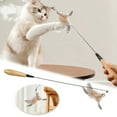 thumbnail image 1 of Interactive Cat Teaser Wand Toy For Indoor Play Exercise Training And Entertainment With Feathers, 1 of 5