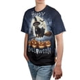 thumbnail image 4 of Happy Halloween Pitbull Witch Pumpkins Bats All Over Print 3D Shirt Unisex Merch Terrier Dog Lover - 13012, 4 of 6
