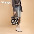 thumbnail image 3 of Wrangler Women's Animal Print Crossbody Bag Versatile Top-Handle Shoulder Bag for Everyday Travel & Casual Use, Brown, 3 of 7
