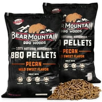 Bear Mountain BBQ Natural Hardwood Pecan Flavor Pellets, 20lbs (2 Pack)