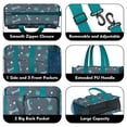 thumbnail image 3 of Teacher Tote Bag,Paw Prints and Bones Teacher Utility Tote Bag,Large Work Tote Bags for Women with Multiple Pockets,Top Zipper Closure,13.8x10.6x6.7 Inch, 3 of 5