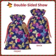 thumbnail image 2 of Fuzoiu Paint Butterflies Print Christmas Gift Bag,Burlap Gift Bag with Drawstring Closure & Hang Tag,Perfect for Holidays, Birthdays, and Special Occasions-Small, 2 of 7