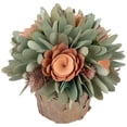 thumbnail image 5 of Northlight Wood Shaved Artificial Floral Potted Centerpiece - 7.75", 5 of 7