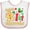 White and Pink, variant on Inktastic Baby's First Christmas -gingerbread Cookie Boys or Girls Baby Bib