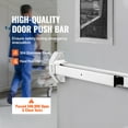 thumbnail image 2 of VEVOR Push Bar Door Locks Panic Exit Device with Exterior Lever Emergency Lock Stainless Steel Commercial Door, with Exterior Lever and 3 Keys for Metal Wood Door, 2 of 9