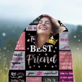 thumbnail image 4 of Friend Blanket Friend Gifts for Women,Unique Friendship Throws and Blankets Flannel Friend Birthday Gifts for Women Bestie Friends Female Soul Sister 50"x40", 4 of 5