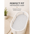 thumbnail image 3 of Bublo Baby Bassinet Sheets, 3-Pack Cotton Fitted Sheets, 33 x 17 x 4 in, 3 of 8