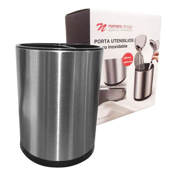 Porta Cucharas Tenedores Namaro Design Acero Inox Giratorio CO-445753