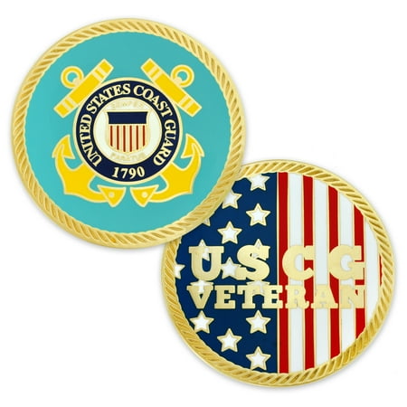 Us Coast Guard Challenge Coin - U.S. Coast Guard Veteran Commemorative Challenge Coin