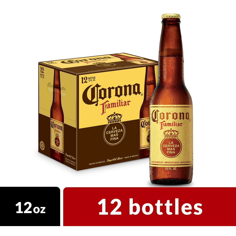 Corona Familiar Beer Mexican Lager Beer, 12 pk 12 fl oz Bottles, 4.8
