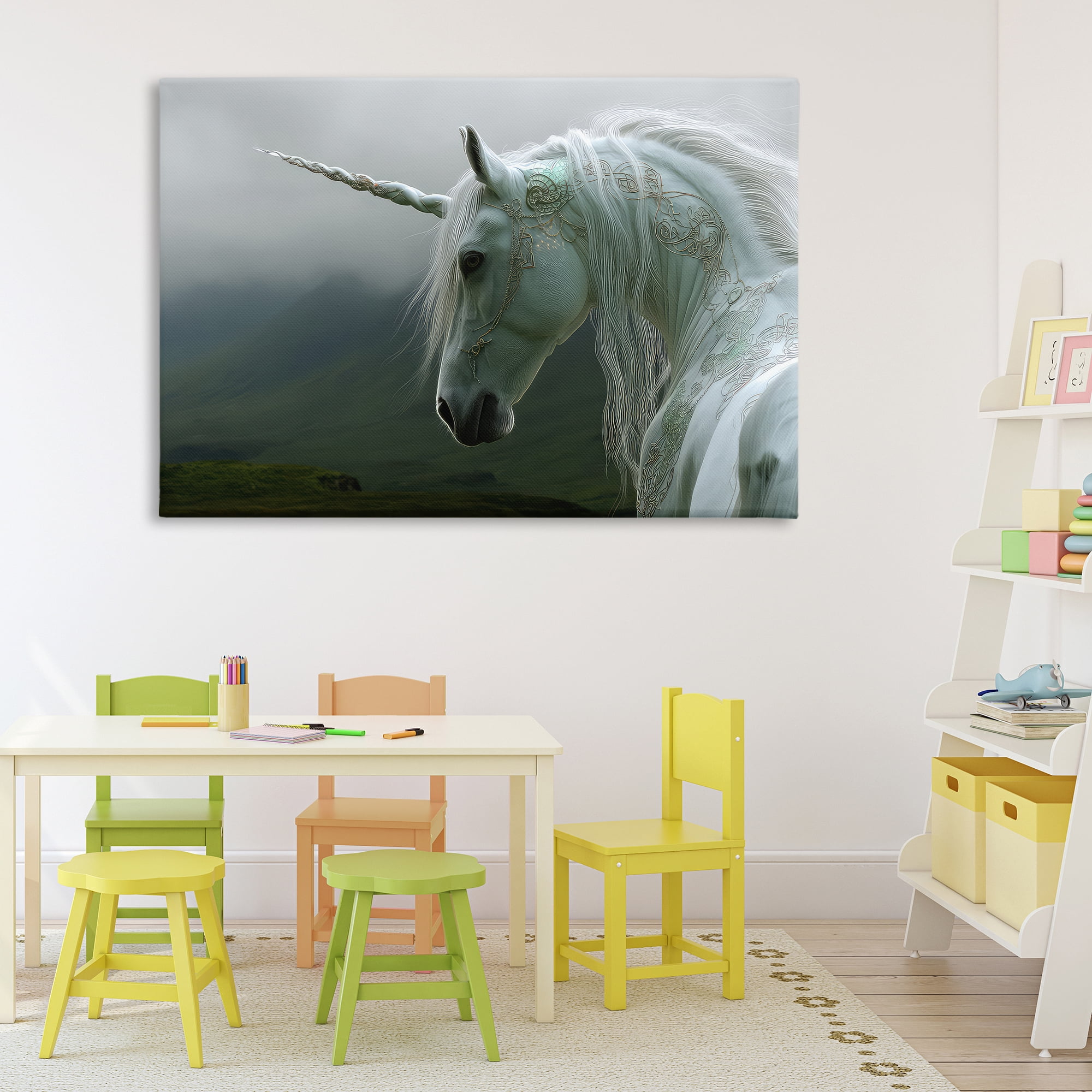 Stupell Industries Dreamy Celtic Unicorn Canvas Wall Art, design by The Wands Want