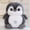 Gray, variant on Cute Big Eyed Penguin Stuffed Animal Toy-Soft Snowflake Penguin Plushies Perfect Christmas Birthday Gift for Home Decor
