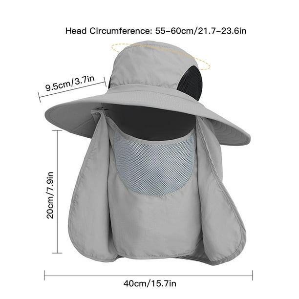 Abody Outdoor Protection Sun Hat Fishing Hat With Face Cover And Neck Flap For Men And Women Hiking Climbing Gardening Other