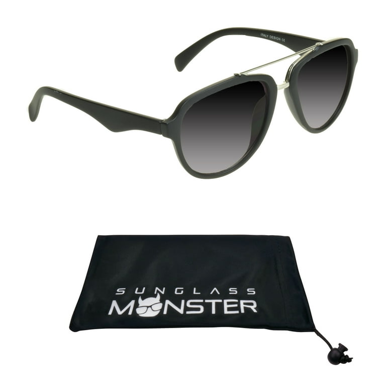 Black plastic outlet aviators