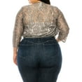 thumbnail image 3 of Women's Plus Size Casual Lace Bolero Cardigan, 3 of 6