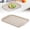 Beige, variant on Rectangular Serving Tray, Plastic Multipurpose Tray for indoor and Kitchen, Yule Log Pan, Pink (43.5X30Cm)