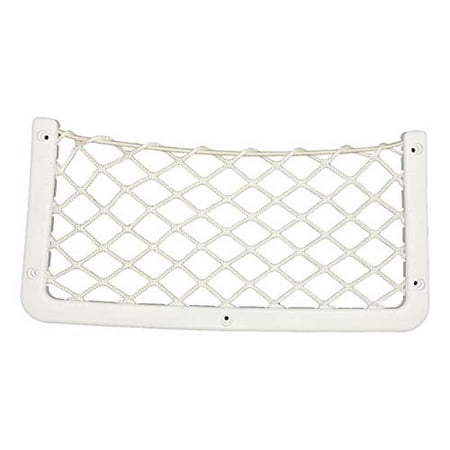 

Map Pocket - Marine White - Lightweight Frame Mesh Retainer - High-end Auto Marine RV Bus Utility Vehicle Map and Chart Pocket