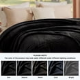 thumbnail image 6 of U by Bedsure GentleSoft Fleece Blankets Queen Size Black - Bed Blanket Soft Lightweight Plush Fuzzy Cozy Luxury Microfiber, 90x90 inches, 6 of 10